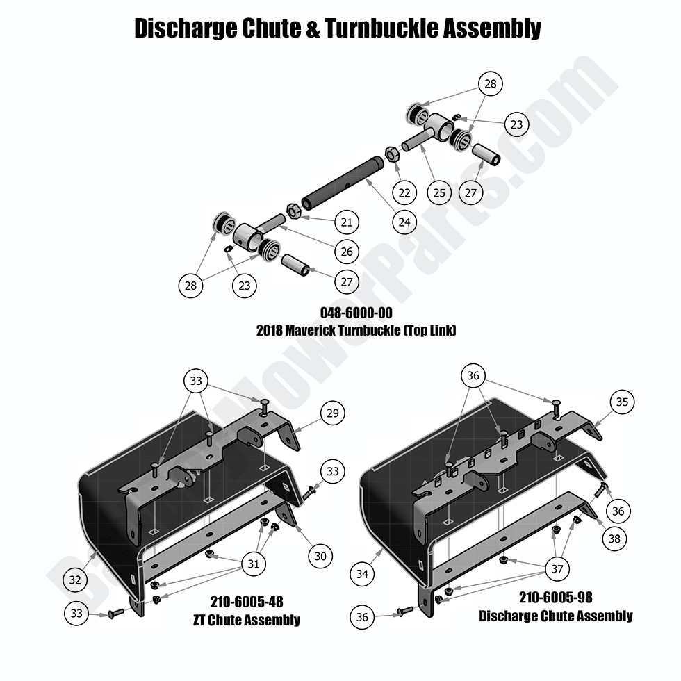 2018 Maverick - Discharge Chute & Turnbuckle